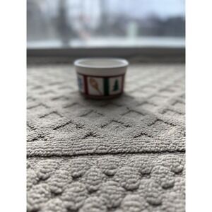 Pfaltzgraff Snow Bear Dip Bowl Christmas Tree‎ Snowflake Mittens Snowshoes